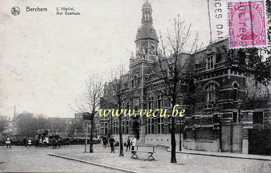 ancienne carte postale de Berchem L'Hôpital