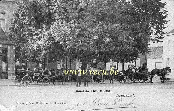 postkaart van Brasschaat Hôtel du Lion Rouge