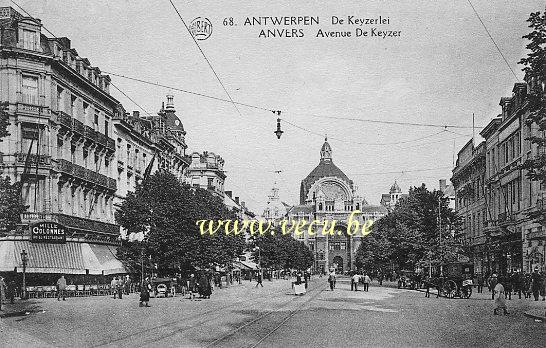 postkaart van Antwerpen De Keyserlei