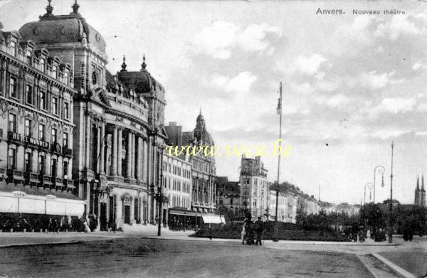 ancienne carte postale de Anvers Nouveau théatre