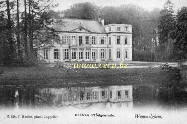 ancienne carte postale de Wommelgem Château d'Hulgenrode