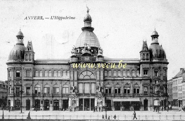 ancienne carte postale de Anvers L'Hippodrôme