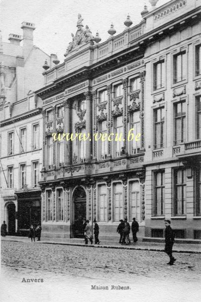 ancienne carte postale de Anvers Maison Rubbens    (Wapper ?)