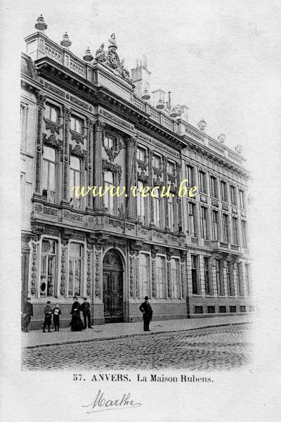 ancienne carte postale de Anvers La Maison Rubbens   (Wapper?)