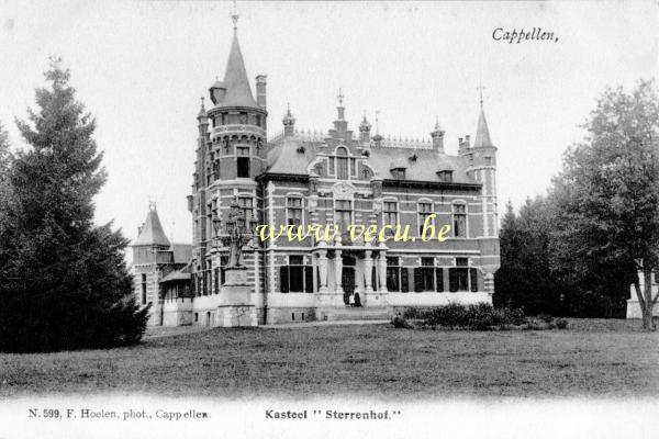 ancienne carte postale de Kapellen Kasteel Sterrenhof