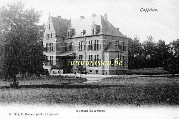 ancienne carte postale de Kapellen Kasteel Boterberg
