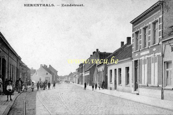 ancienne carte postale de Herentals Zandstraat