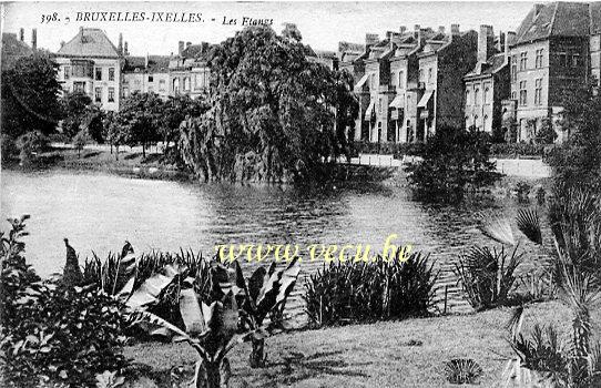 ancienne carte postale de Ixelles Les Etangs