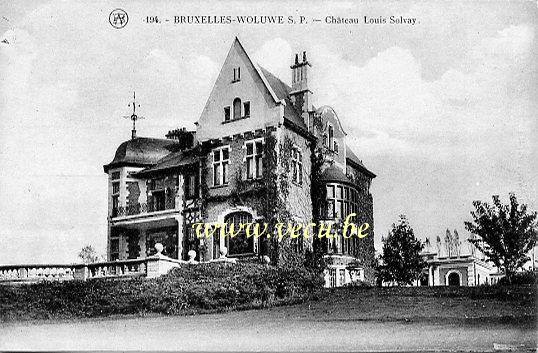 ancienne carte postale de Woluwe-St-Pierre Château Louis Solvay