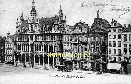ancienne carte postale de Bruxelles La Maison du Roi
