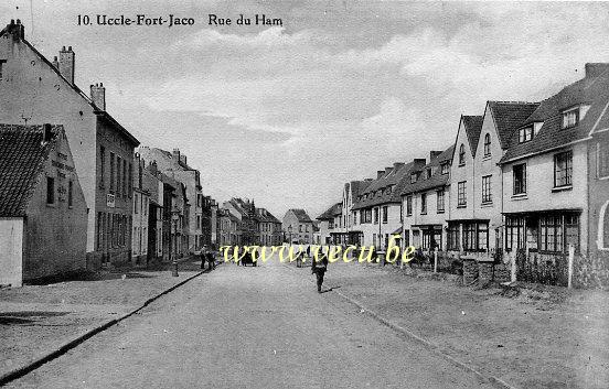 ancienne carte postale de Uccle Fort-Jaco - Rue du Ham