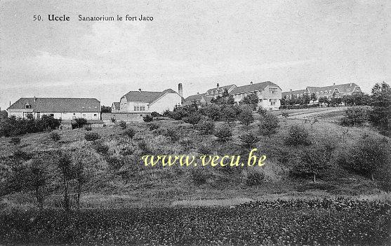 ancienne carte postale de Uccle Sanatorium du Fort Jaco
