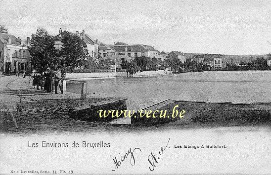 ancienne carte postale de Watermael-Boitsfort Les Etangs à Boitsfort