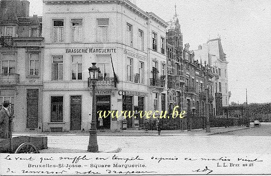 ancienne carte postale de Saint-Josse Square Marguerite