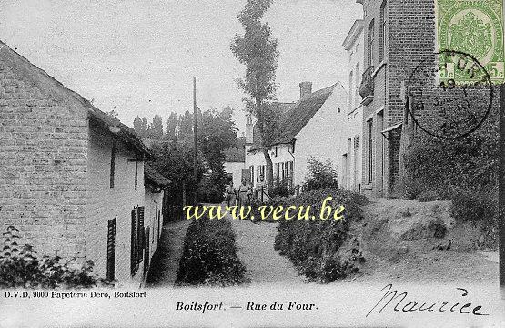 postkaart van Watermaal-Bosvoorde Boitsfort - Rue du Four (actuelle rue des Beguinettes)