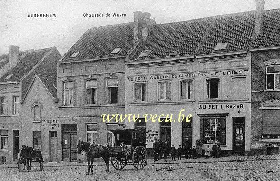 ancienne carte postale de Auderghem Chaussée de Wavre