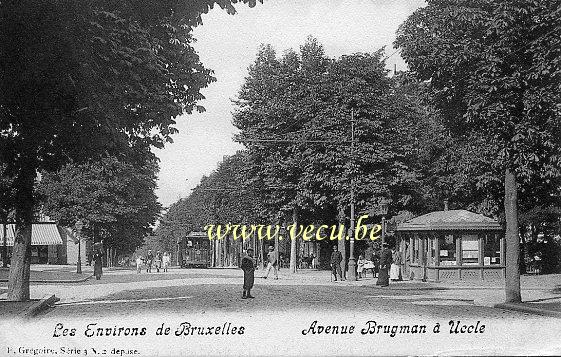ancienne carte postale de Uccle Avenue Brugman