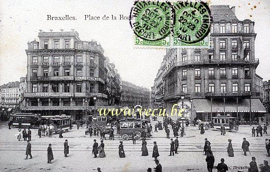 postkaart van Brussel Beursplein