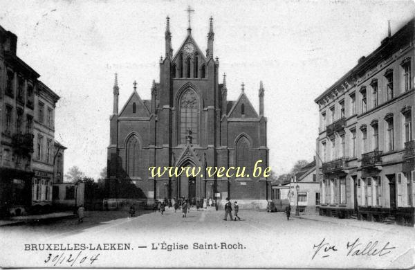 postkaart van Laken L'église Saint-Roch