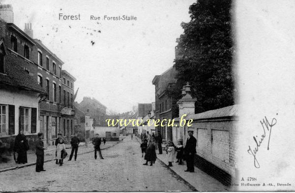 ancienne carte postale de Forest Rue Forest-Stalle