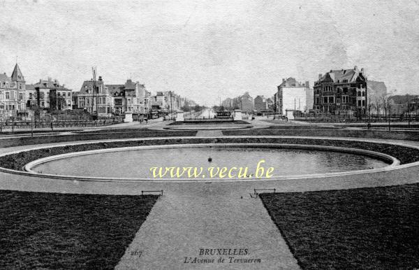 ancienne carte postale de Etterbeek L'avenue de Tervueren