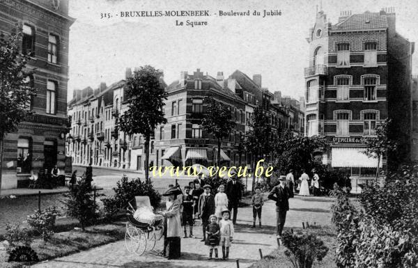 postkaart van Molenbeek Boulevard du Jubilé - Le square