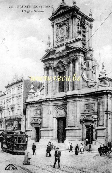 ancienne carte postale de Saint-Josse L'église S-Josse