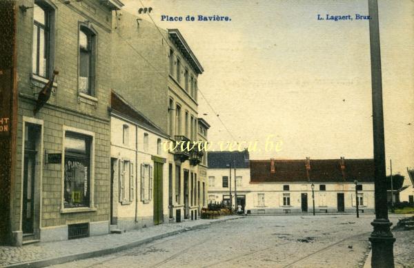 ancienne carte postale de Evere Place de Bavière