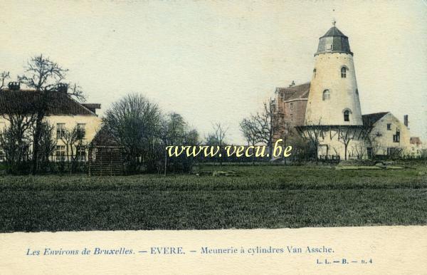 postkaart van Evere De molen eigendom van M. Van Assche