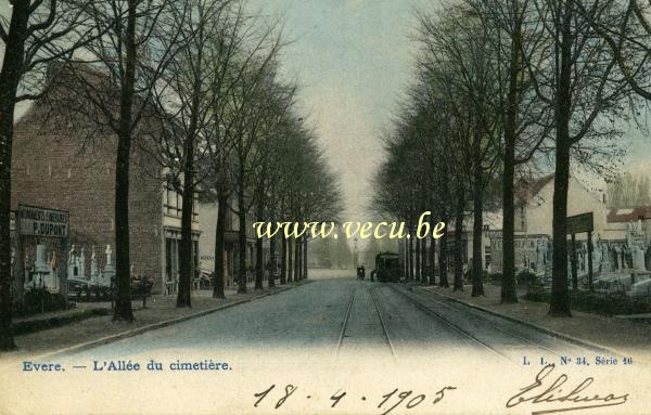 postkaart van Evere Kerkhof van Brussellaan