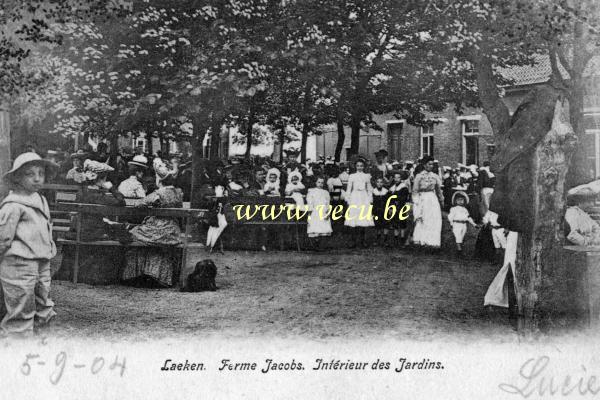 postkaart van Laken Ferme Jacobs - Intérieur des jardins