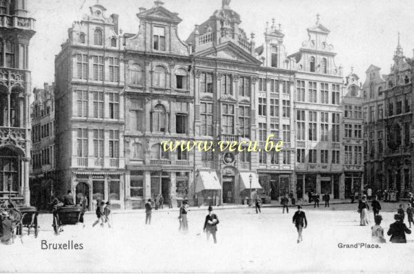 ancienne carte postale de Bruxelles Grand Place