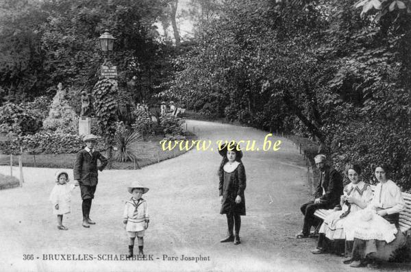 ancienne carte postale de Schaerbeek Parc Josaphat