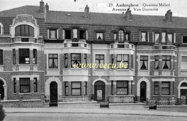 ancienne carte postale de Auderghem Quartier Mélati - Avenue Van Dromme