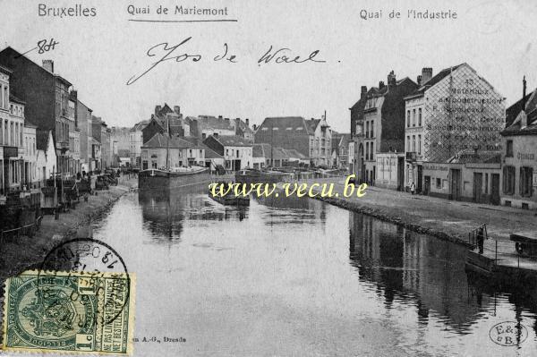 postkaart van Molenbeek Quai de Mariemont - Quai de l'industrie