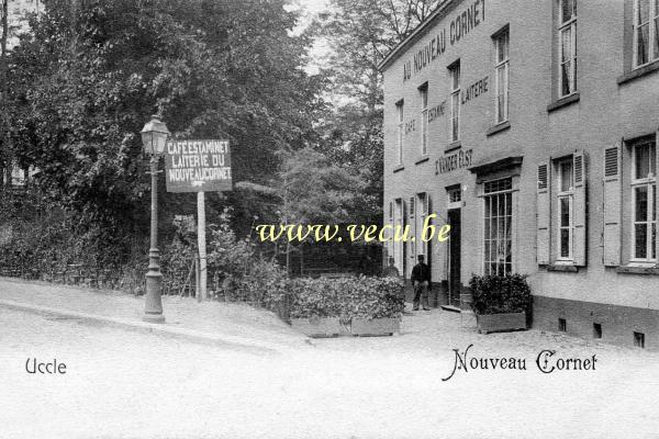 ancienne carte postale de Uccle Nouveau Cornet (avenue Brugman)