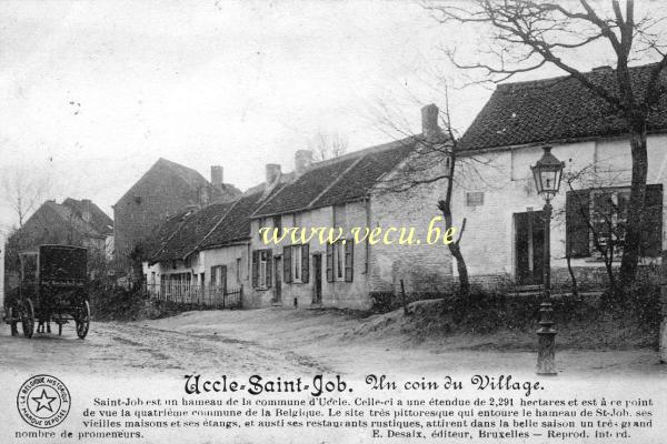 ancienne carte postale de Uccle St Job - Un coin du Village