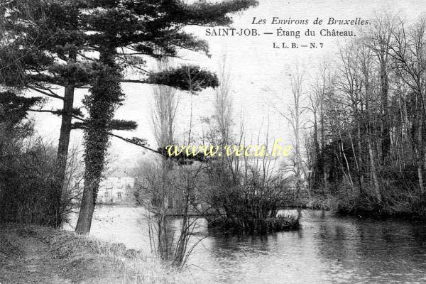 ancienne carte postale de Uccle Saint Job - Etang du Château