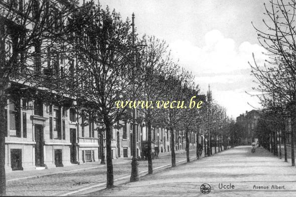 ancienne carte postale de Uccle Avenue Albert