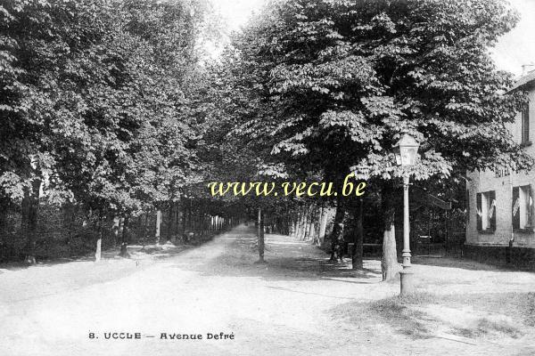 ancienne carte postale de Uccle Avenue De Fré (au Cornet)
