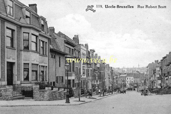 ancienne carte postale de Uccle Rue Robert Scott
