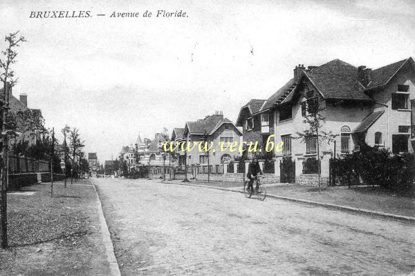 ancienne carte postale de Uccle Avenue de Floride