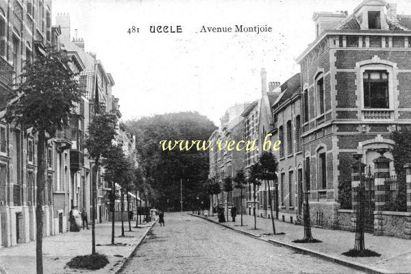 ancienne carte postale de Uccle Avenue Montjoie