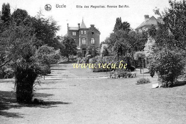 ancienne carte postale de Uccle Villa des Magnolias - Avenue Bel-Air