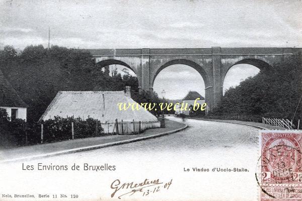 ancienne carte postale de Uccle Le Viaduc d'Uccle Stalle