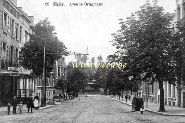 ancienne carte postale de Uccle Avenue Brugmann