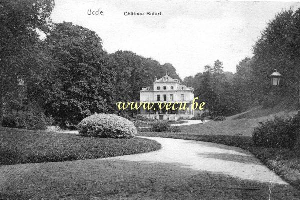 ancienne carte postale de Uccle Château Bidart