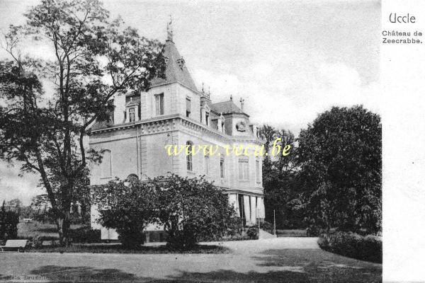 ancienne carte postale de Uccle Château de Zeecrabbe