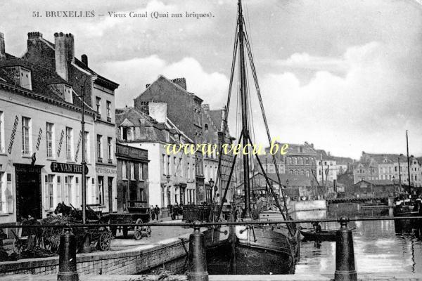 postkaart van Brussel Vieux Canal - Quai aux briques