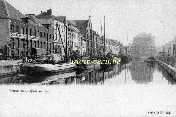 postkaart van Brussel Quai au Foin